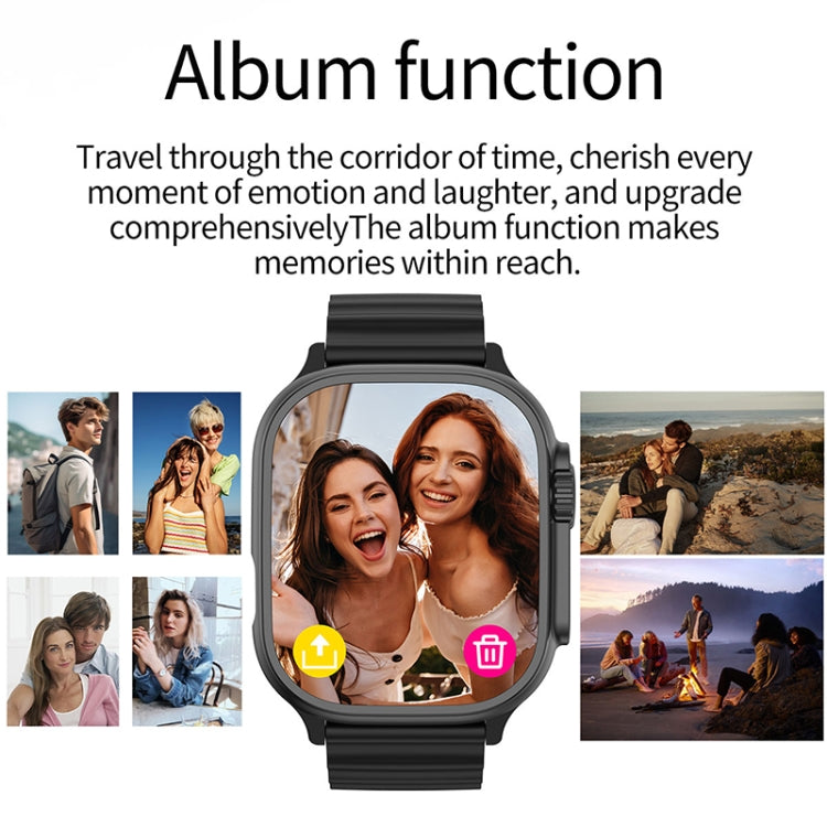 LEMFO LF40 2.01 inch Bluetooth Call Smart Watch, Support Heart Rate / Blood Oxygen(Silver Grey) - Smart Watches by LEMFO | Online Shopping UK | buy2fix