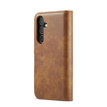 For Samsung Galaxy S24 FE 5G DG.MING Crazy Horse Texture Detachable Magnetic Leather Case(Brown) - Galaxy S24 FE 5G Cases by DG.MING | Online Shopping UK | buy2fix