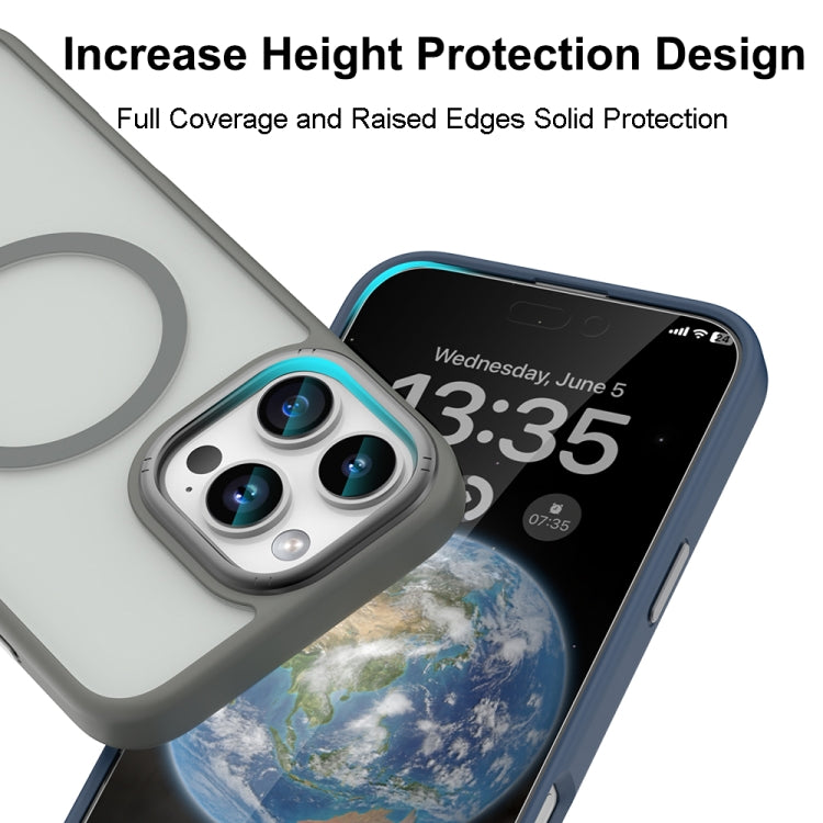 For iPhone 16 Pro Max Mutural Skin Feel Series Frosted MagSafe Magnetic Phone Case(Light Blue) - iPhone 16 Pro Max Cases by Mutural | Online Shopping UK | buy2fix