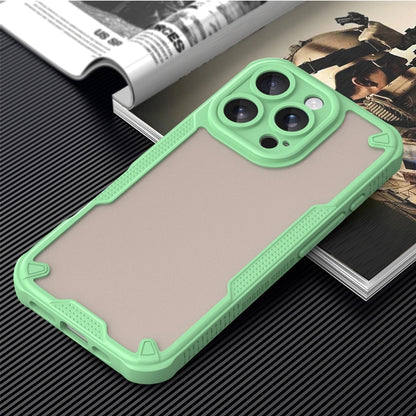 For iPhone 16 Pro Max Armor Glaze PC Hybrid TPU Phone Case(Green) - iPhone 16 Pro Max Cases by buy2fix | Online Shopping UK | buy2fix