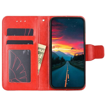 For iPhone 16 Plus Crystal Texture Leather Phone Case(Red) - iPhone 16 Plus Cases by buy2fix | Online Shopping UK | buy2fix