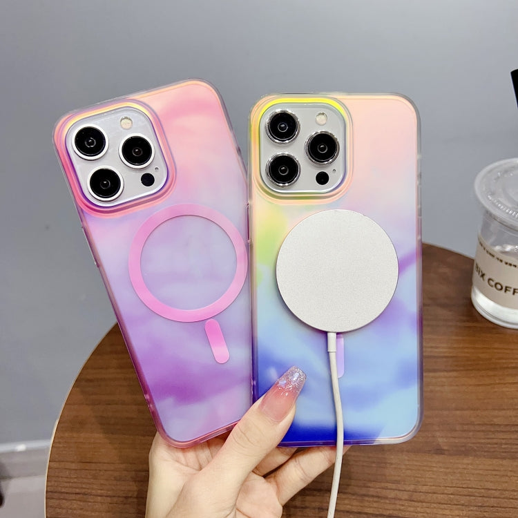 For iPhone 16 Plus Gradient MagSafe PC Hybrid TPU Phone Case(Colorful) - iPhone 16 Plus Cases by buy2fix | Online Shopping UK | buy2fix