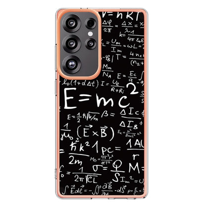 For Samsung Galaxy S25 Ultra 5G Electroplating Marble Dual-side IMD Phone Case(Equation) - Galaxy S25 Ultra 5G Cases by buy2fix | Online Shopping UK | buy2fix