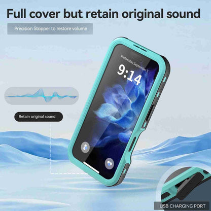 For iPhone 16 RedPepper IP68 Waterproof Triple-proof MagSafe Phone Case(Black Blue) - iPhone 16 Cases by RedPepper | Online Shopping UK | buy2fix