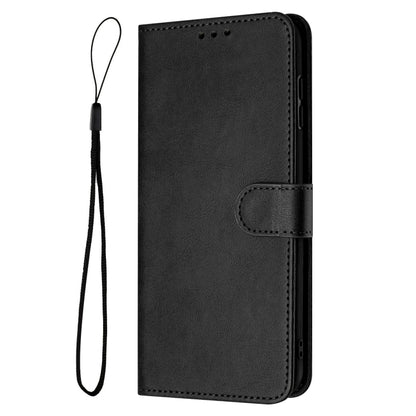 For Samsung Galaxy S25 / S24 5G Solid Calf Texture Flip Leather Phone Case(Black) - Galaxy S25 5G Cases by buy2fix | Online Shopping UK | buy2fix