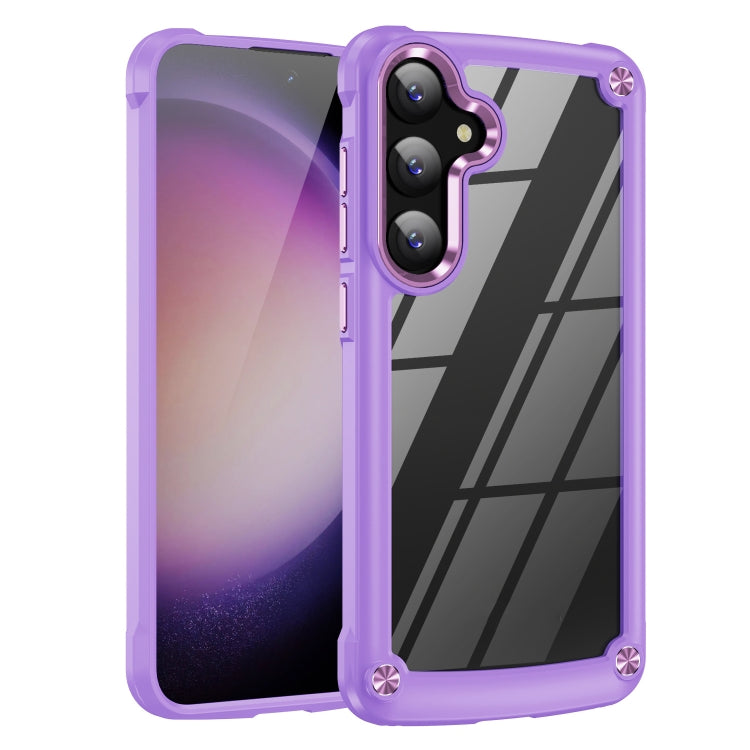 For Samsung Galaxy S25+ 5G TPU + PC Lens Protection Phone Case(Purple) - Galaxy S25+ 5G Cases by buy2fix | Online Shopping UK | buy2fix