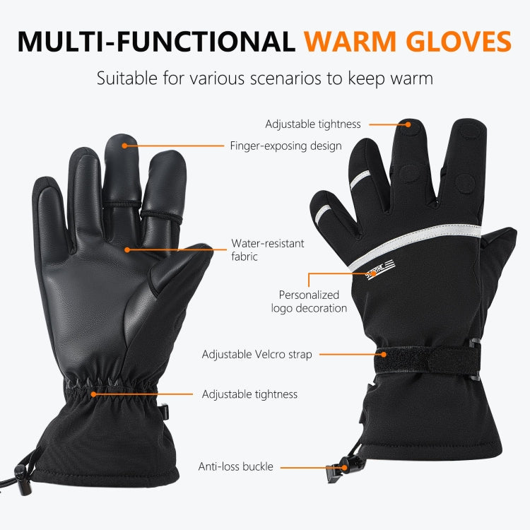 STARTRC Universal Drone Remote Control Photography Gloves Winter Warm Gloves, Size:XL(Black) - Others by STARTRC | Online Shopping UK | buy2fix