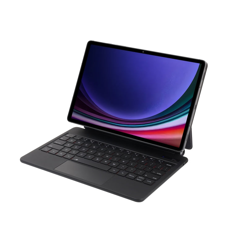 For Samsung Galaxy Tab S10+ / S9 FE+ P810 Magnetic Bluetooth Keyboard Leather Tablet Case(Black) - Samsung Keyboard by buy2fix | Online Shopping UK | buy2fix