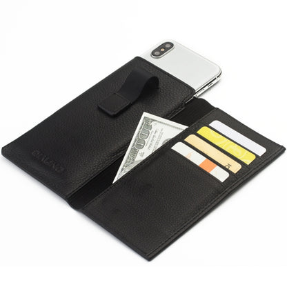 For iPhone XR QIALINO Nappa Texture Top-grain Leather Horizontal Flip Wallet Case with Card Slots(Black) - More iPhone Cases by QIALINO | Online Shopping UK | buy2fix