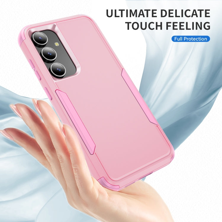 For Samsung Galaxy S25 5G TPU + PC Shockproof Protective Phone Case(Pink) - Galaxy S25 5G Cases by buy2fix | Online Shopping UK | buy2fix