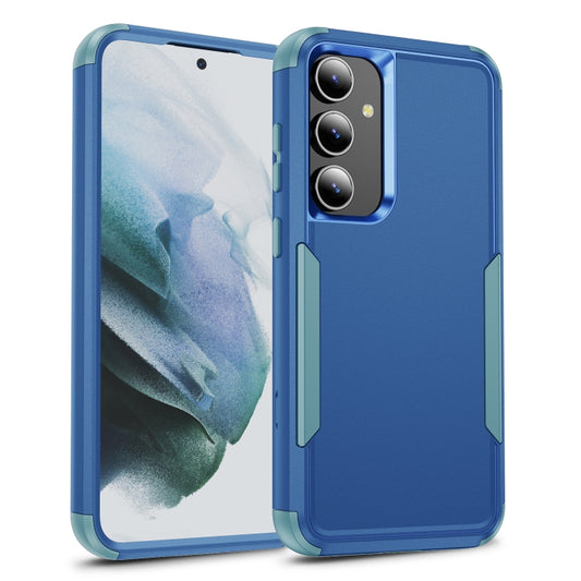 For Samsung Galaxy S25 5G TPU + PC Shockproof Protective Phone Case(Royal Blue + Grey Green) - Galaxy S25 5G Cases by buy2fix | Online Shopping UK | buy2fix