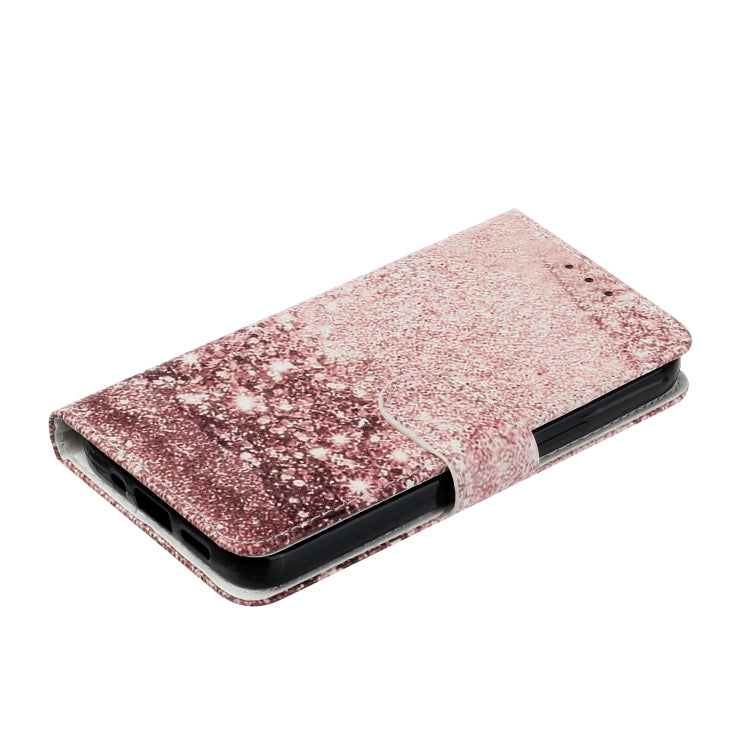 For Samsung Galaxy S25+ 5G Colored Drawing Marble Pattern Leather Phone Case(Rose Gold) - Galaxy S25+ 5G Cases by buy2fix | Online Shopping UK | buy2fix