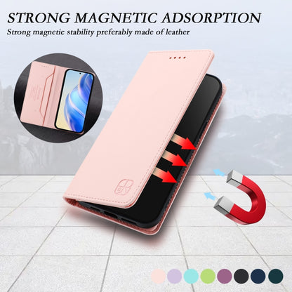 For Samsung Galaxy S24+ / S25+ 5G RC01 Dual-Folded Magnetic Suction RFID Leather Phone Case(Pink) - Galaxy S25+ 5G Cases by buy2fix | Online Shopping UK | buy2fix