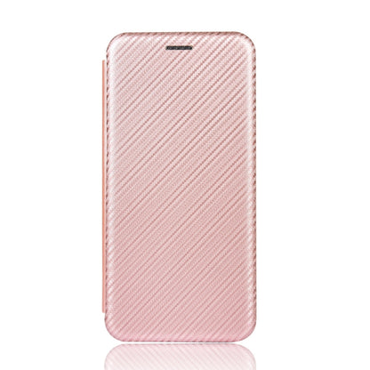 For Blackview A80 Carbon Fiber Texture Horizontal Flip TPU + PC + PU Leather Case with Card Slot(Pink) - More Brand by buy2fix | Online Shopping UK | buy2fix