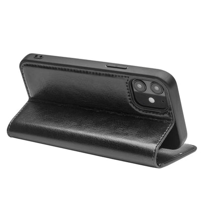 For iPhone 12 mini QIALINO Horizontal Flip Leather Case with Holder & Card Slots & Wallet (Black) - iPhone 12 mini Cases by QIALINO | Online Shopping UK | buy2fix