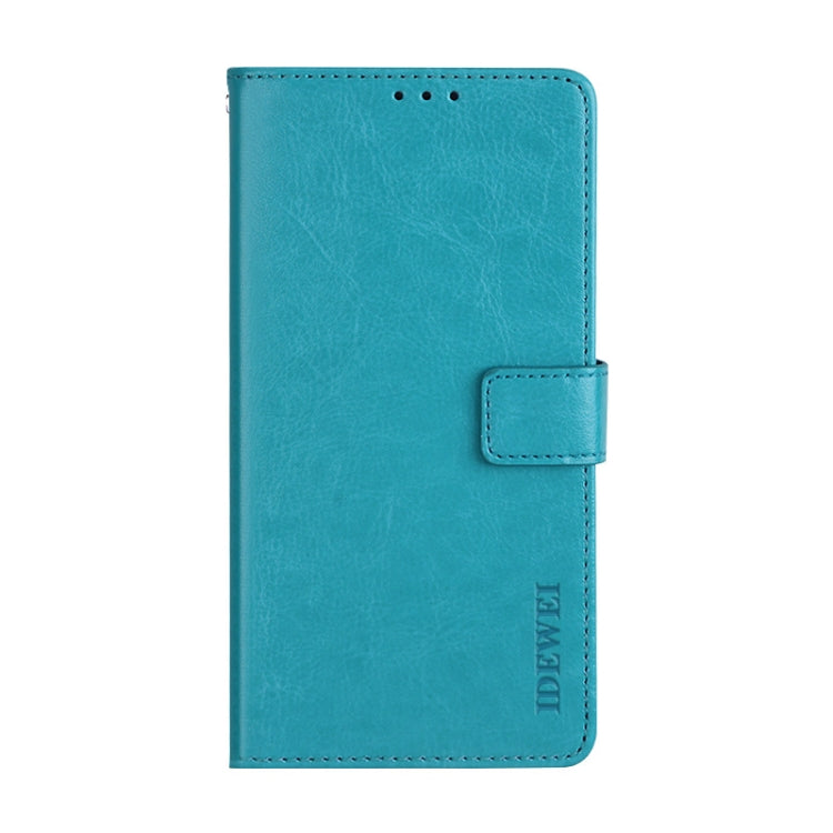 For Blackview BV9900 Pro idewei Crazy Horse Texture Horizontal Flip Leather Case with Holder & Card Slots & Wallet(Sky Blue) - More Brand by idewei | Online Shopping UK | buy2fix