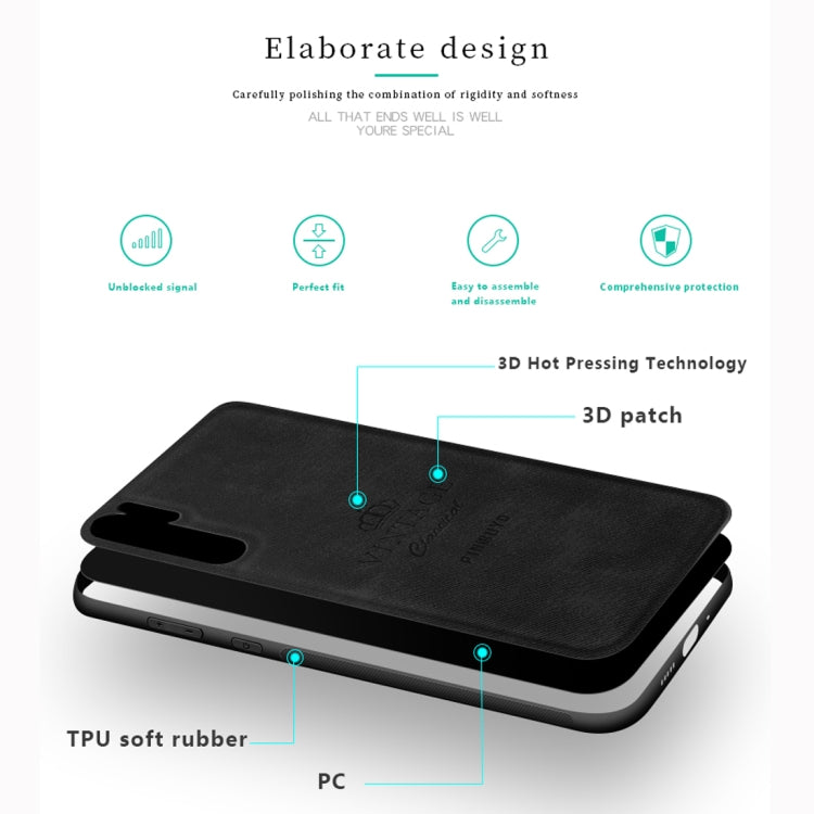 PINWUYO Shockproof Waterproof Full Coverage PC + TPU + Skin Protective Case for Huawei P30 Pro(Black) - Huawei Cases by PINWUYO | Online Shopping UK | buy2fix