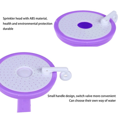 2 PCS Faucet Splash Water-saving Shower Bath Adjustable Valve Filter Water Saving Devices, Large Size: 6.5 x 15cm, Suitable for 17mm Diameter Round Faucets(Purple) - Faucets & Accessories by buy2fix | Online Shopping UK | buy2fix