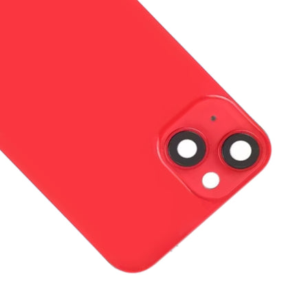 For iPhone 14 Glass Battery Back Cover with Flash Bracket + Wireless Charging Module(Red) - Back Cover by buy2fix | Online Shopping UK | buy2fix