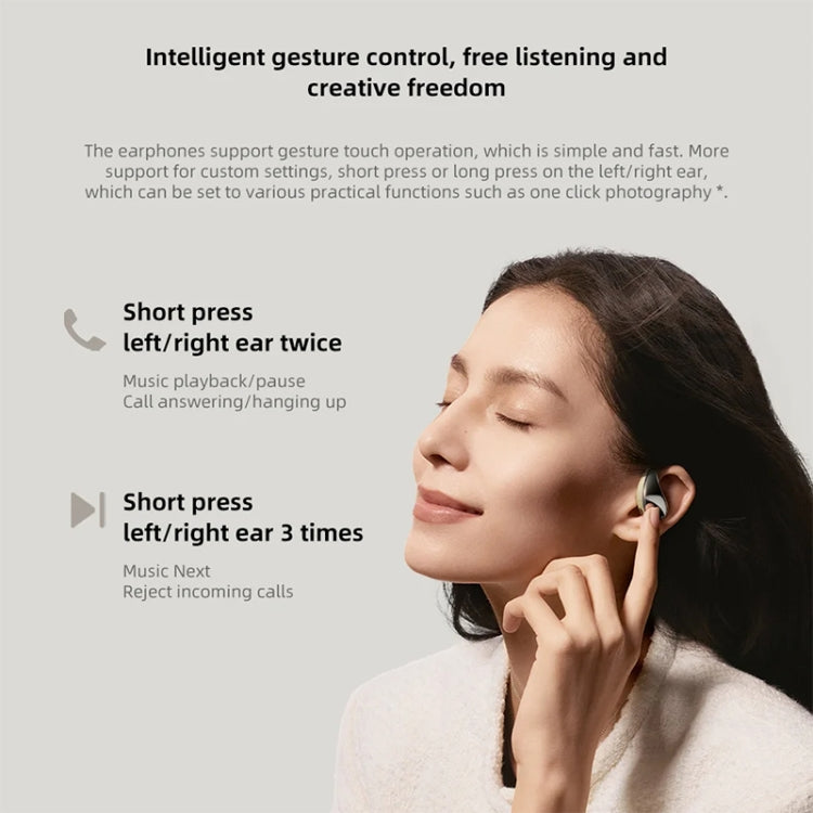 Original Xiaomi Bluetooth 5.3 Open-Ear Wireless Bluetooth Earbuds (Black) - Bluetooth Earphone by Xiaomi | Online Shopping UK | buy2fix