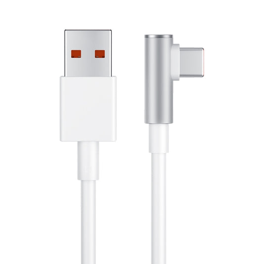 Original Xiaomi 6A USB to USB-C / Type-C 90 Degree Elbow Fast Charging Data Cable, Length: 1.5m - USB-C & Type-C Cable by Xiaomi | Online Shopping UK | buy2fix