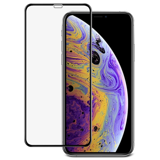 For iPhone XS Max IMAK 9H Surface Hardness Full Screen Tempered Glass Film (Black) - iPhone XS Max Tempered Glass by imak | Online Shopping UK | buy2fix