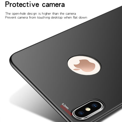 For iPhone XS MOFI Frosted PC Ultra-thin Full Coverage Case (Black) - More iPhone Cases by MOFI | Online Shopping UK | buy2fix