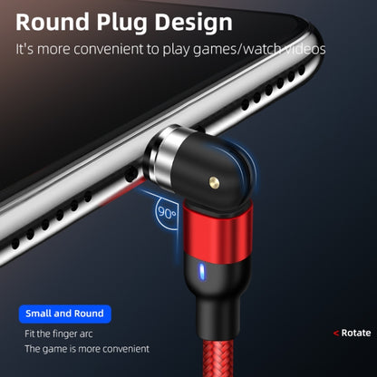 2m 2A Output 3 in 1 USB to 8 Pin + USB-C / Type-C + Micro USB Nylon Braided Rotate Magnetic Charging Cable (Black) - Charging Cable & Head by buy2fix | Online Shopping UK | buy2fix