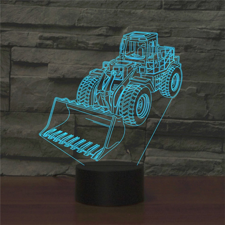 Excavator Shape 3D Colorful LED Vision Light Table Lamp, Charging Touch Version - Novelty Lighting by buy2fix | Online Shopping UK | buy2fix