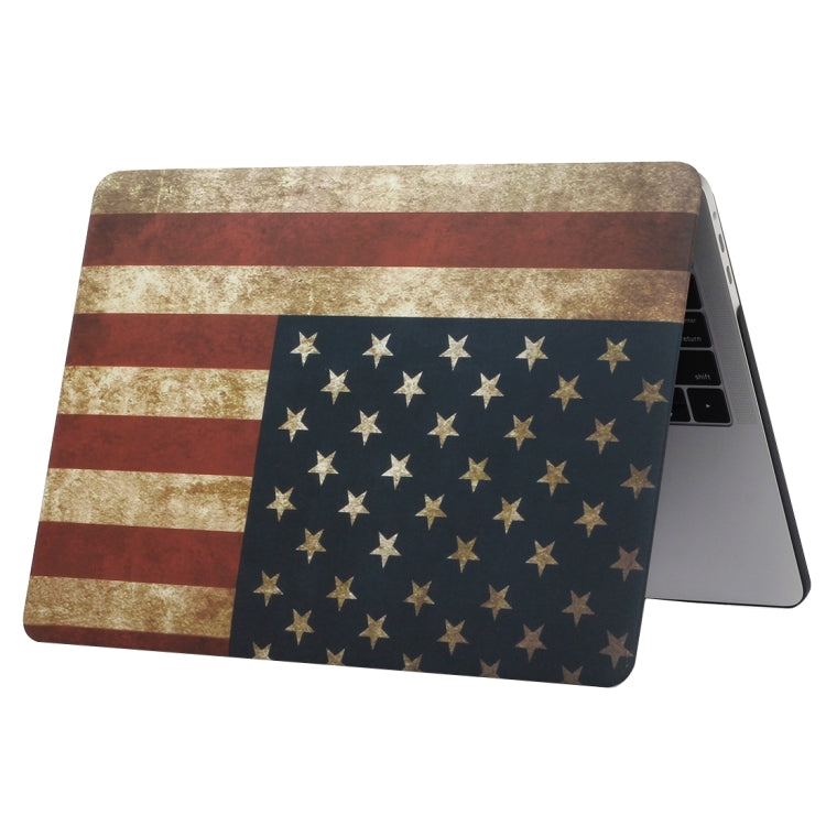 For 2016 New Macbook Pro 13.3 inch A1706 & A1708 Retro US Flag Pattern Laptop Water Decals PC Protective Case - MacBook Pro Cases by buy2fix | Online Shopping UK | buy2fix