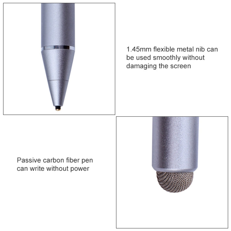 N1 1.45mm Metal Tip Capacitive Stylus Pen (Dark Gray) - Stylus Pen by buy2fix | Online Shopping UK | buy2fix