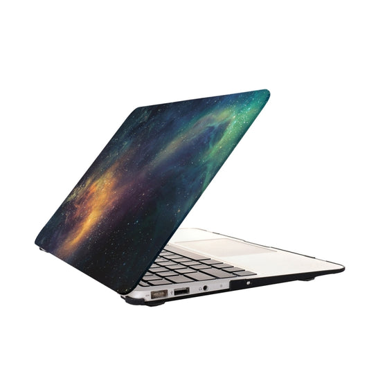 For Macbook Air 11.6 inch Starry Sky Patterns Apple Laptop Water Decals PC Protective Case(Green) - MacBook Air Cases by buy2fix | Online Shopping UK | buy2fix