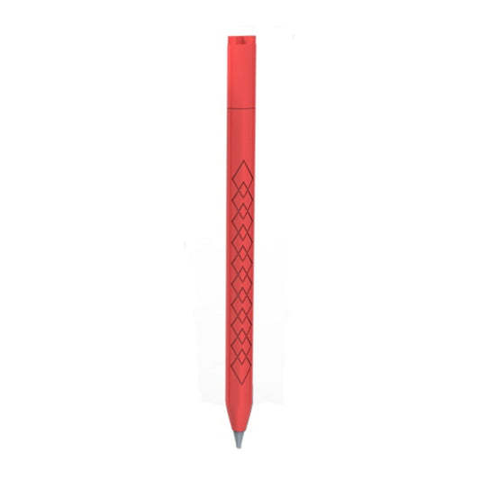 For Apple Pencil (USB-C) Diamond Pattern Silicone Stylus Pen Protective Case (Red) - Pencil Accessories by buy2fix | Online Shopping UK | buy2fix