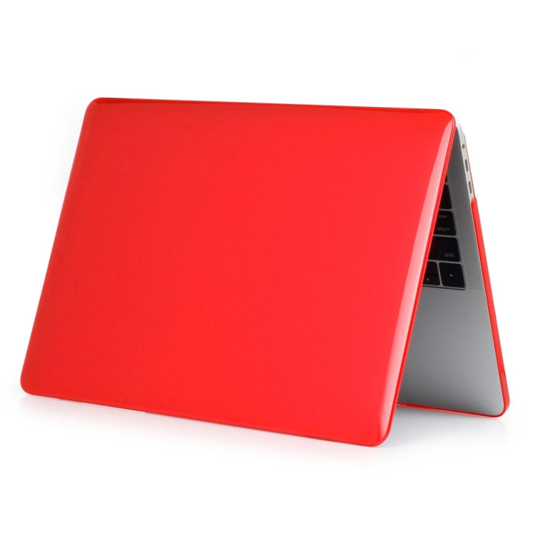 ENKAY Hat-Prince 2 in 1 Crystal Hard Shell Plastic Protective Case + Europe Version Ultra-thin TPU Keyboard Protector Cover for 2016 MacBook Pro 13.3 Inch without Touch Bar (A1708) (Red) - MacBook Pro Cases by ENKAY | Online Shopping UK | buy2fix