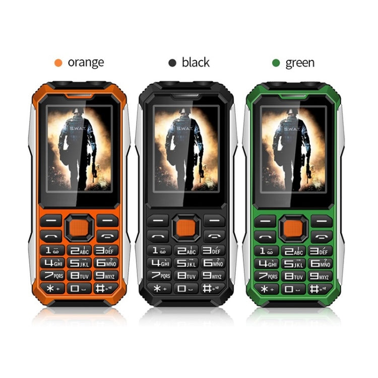A6 4G Full Network Triple Proofing Elder Phone, Waterproof Shockproof Dustproof, 6800mAh Battery, 2.4 inch, 21 Keys, LED Flashlight, FM, SOS, Dual SIM, Network: 4G(Black) - Others by buy2fix | Online Shopping UK | buy2fix