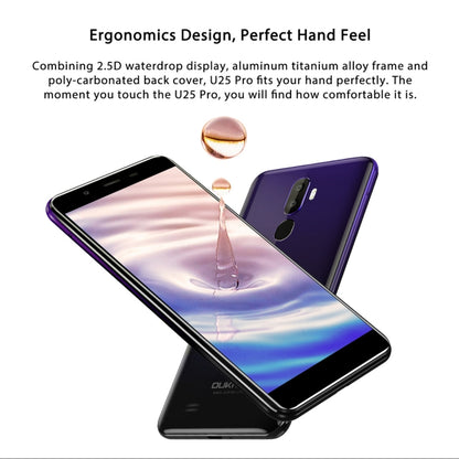 [HK Warehouse] OUKITEL U25 Pro, 4GB+64GB, Dual Back Cameras, Fingerprint Identification, 5.5 inch Android 8.1 MTK6750T Octa Core up to 1.5GHz, Network: 4G, Dual SIM, OTG, OTA(Twilight) - Other by OUKITEL | Online Shopping UK | buy2fix