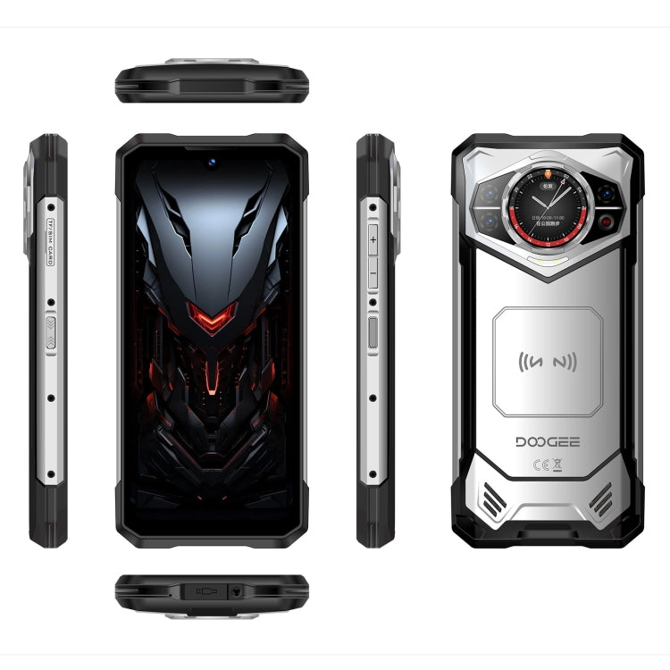 [HK Warehouse] DOOGEE S200 Rugged Phone, 12GB+256GB, Side Fingerprint, 6.72 inch Android 14 Dimensity 7050 Octa Core 2.6GHz, Network: 5G, OTG, NFC  (Silver) - DOOGEE by DOOGEE | Online Shopping UK | buy2fix