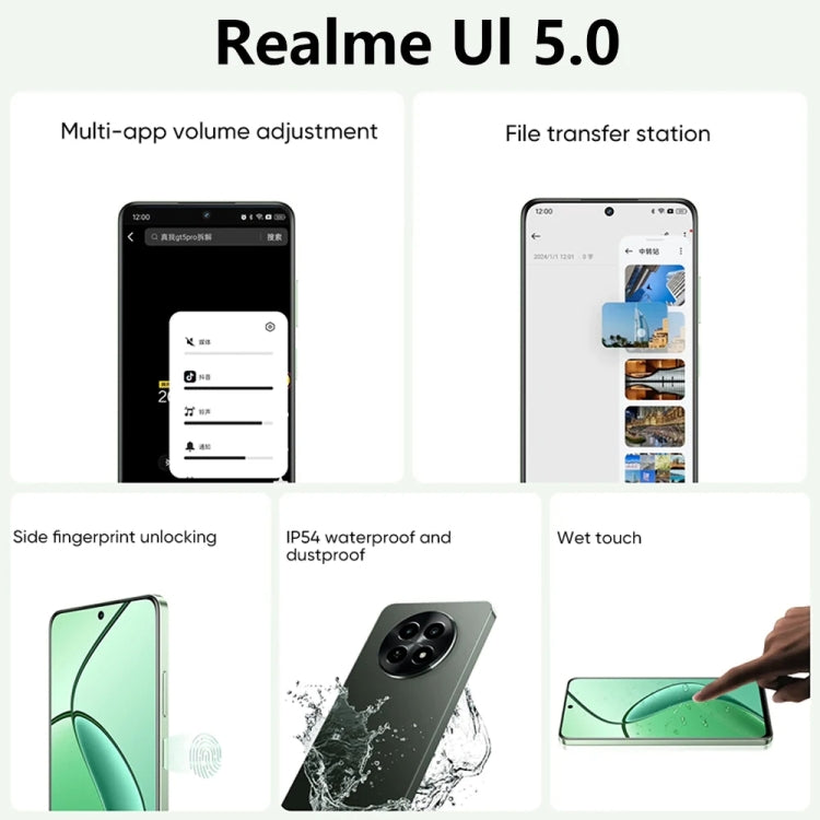 Realme 12x, 12GB+256GB, Side Fingerprint Identification, 6.67 inch Realme UI 5.0 Dimensity 6100+ 5G Octa Core, NFC, Network: 5G, Support Google Play (Glowing Black) - OPPO by Realme | Online Shopping UK | buy2fix