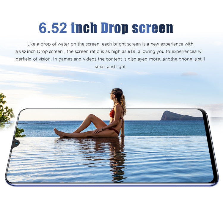 S22 Ultra Pro R425, 1GB+8GB, 6.52 inch Waterdrop Screen, Face Identification, Android 5.0 MTK6582 Quad Core, Network: 3G (Blue) -  by buy2fix | Online Shopping UK | buy2fix