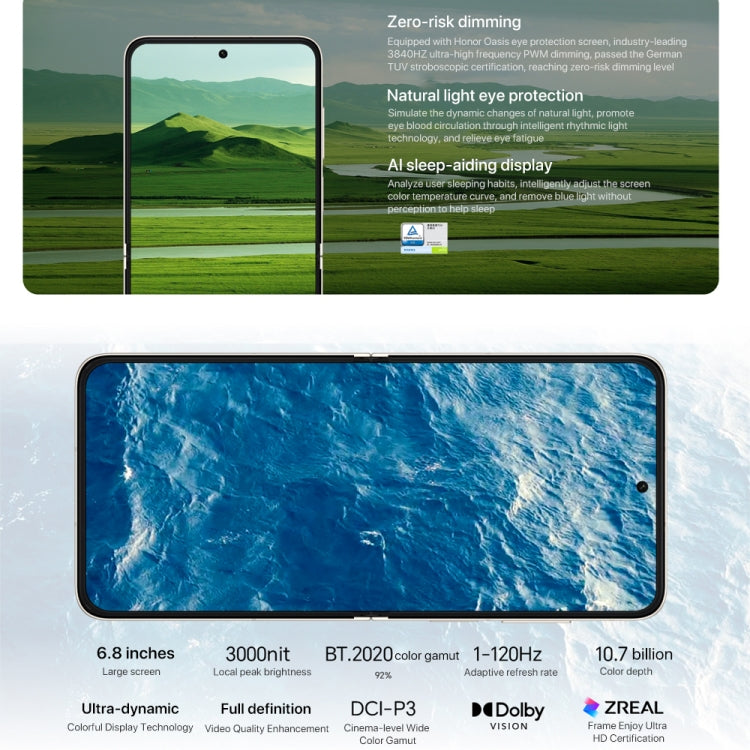 Honor Magic V Flip, 12GB+1TB, 6.8 inch + 4.0 inch Screen MagicOS 8.0 Snapdragon 8+ Gen 1 Octa Core, Network: 5G, NFC, OTG (Black) - Honor by Huawei | Online Shopping UK | buy2fix