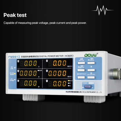 DCUU PM9913 Intelligent Electrical Parameters Measuring Instrument(EU Plug) - Current & Voltage Tester by buy2fix | Online Shopping UK | buy2fix