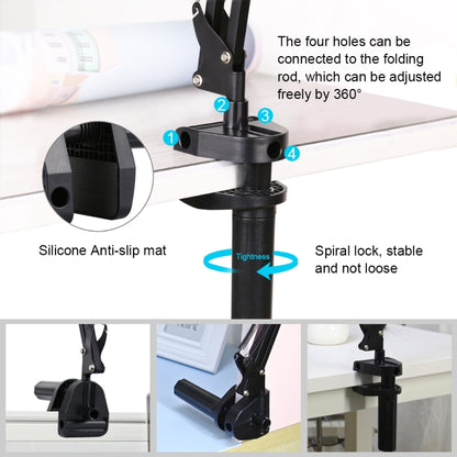 PULUZ  Live Broadcast Desktop Arm Stand Suspension Clamp Holder with Tablet PC Clamp(Black) - Stand by PULUZ | Online Shopping UK | buy2fix