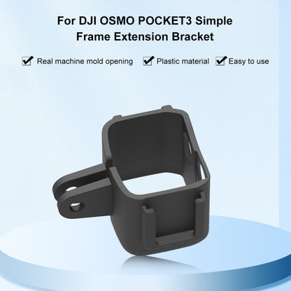 For DJI OSMO Pocket 3 PULUZ Protection Frame Cage Expansion Adapter Bracket (Black) - Mount & Holder by PULUZ | Online Shopping UK | buy2fix