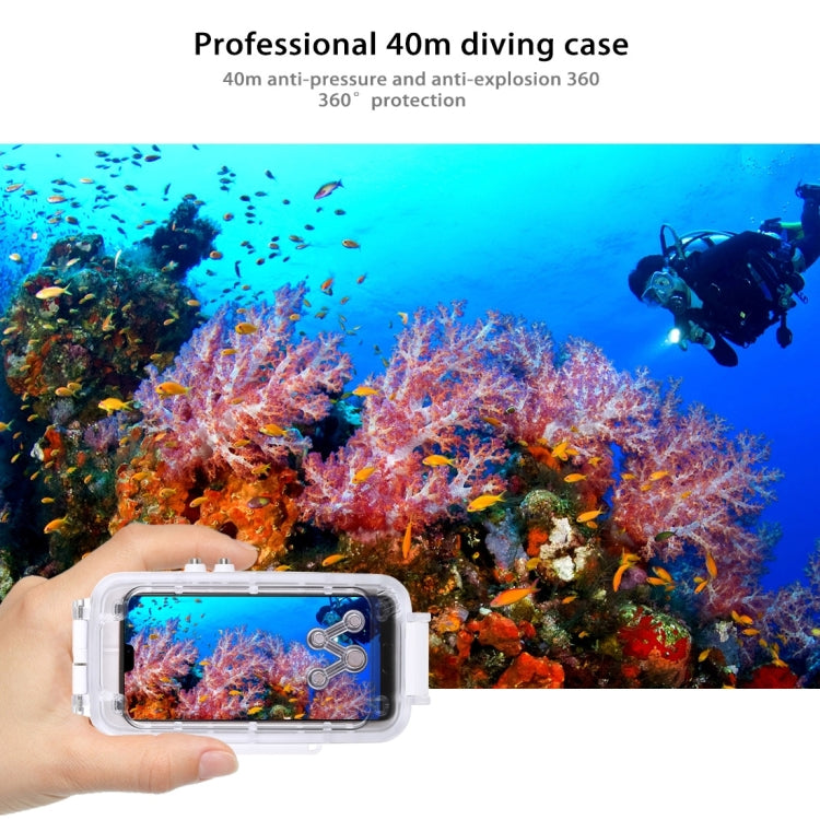 PULUZ PULUZ 40m/130ft Waterproof Diving Case for Huawei P20, Photo Video Taking Underwater Housing Cover(White) - Huawei Cases by PULUZ | Online Shopping UK | buy2fix