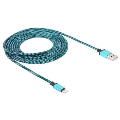 2m Woven Style 8 Pin to USB Sync Data / Charging Cable(Blue) - Normal Style Cable by buy2fix | Online Shopping UK | buy2fix