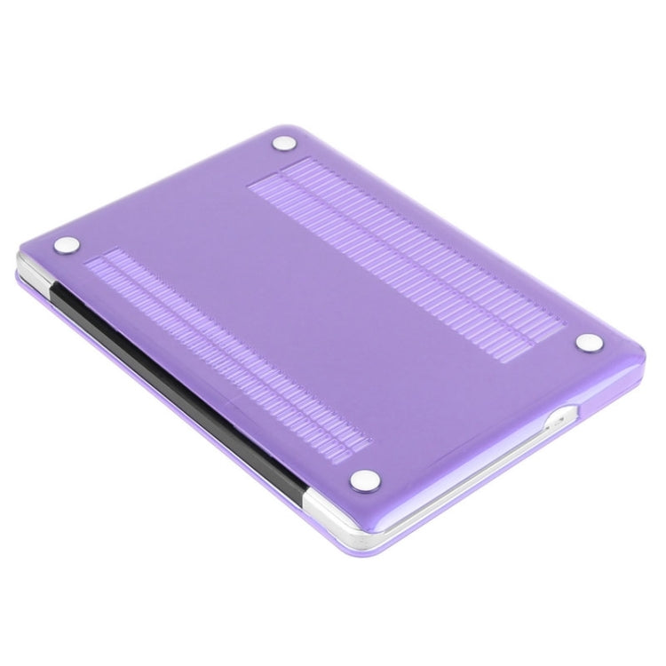 ENKAY for Macbook Pro 13.3 inch (US Version) / A1278 Hat-Prince 3 in 1 Crystal Hard Shell Plastic Protective Case with Keyboard Guard & Port Dust Plug(Purple) - MacBook Pro Cases by ENKAY | Online Shopping UK | buy2fix