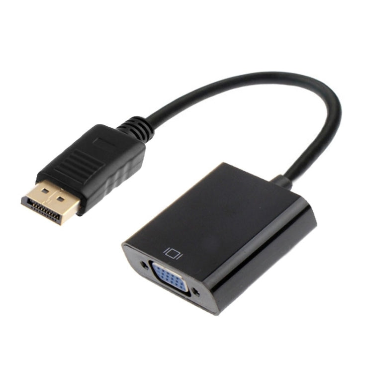 DisplayPort Male to VGA Female Adapter(Black) - Cable & Adapter by buy2fix | Online Shopping UK | buy2fix