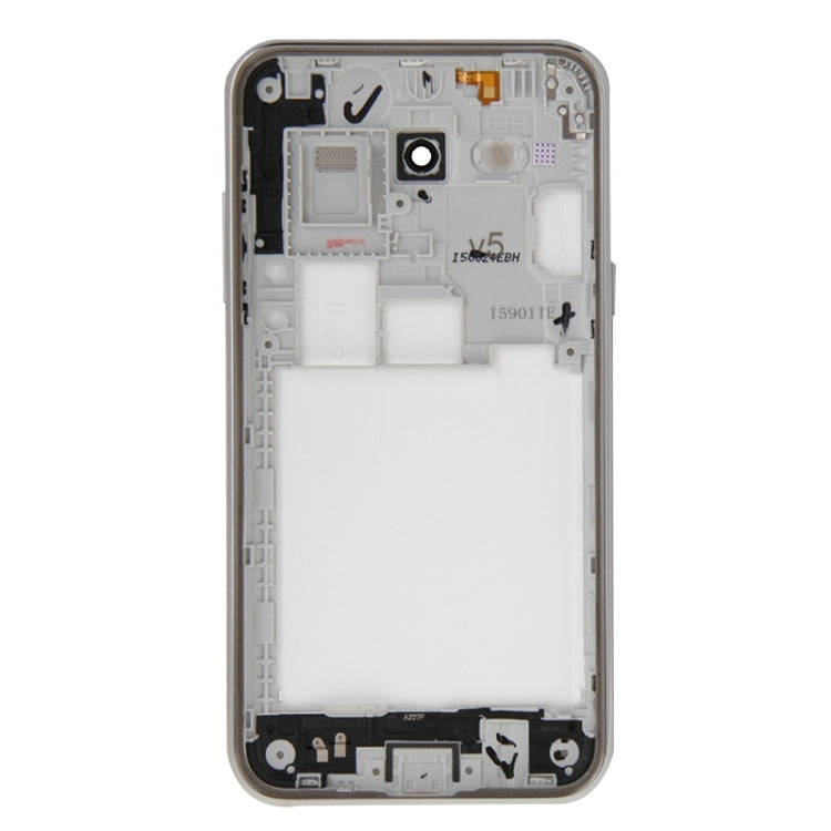 For Galaxy J5(2015) / J500 Full Housing Cover (Middle Frame Bezel + Battery Back Cover) (White) - Galaxy J Series Parts by buy2fix | Online Shopping UK | buy2fix