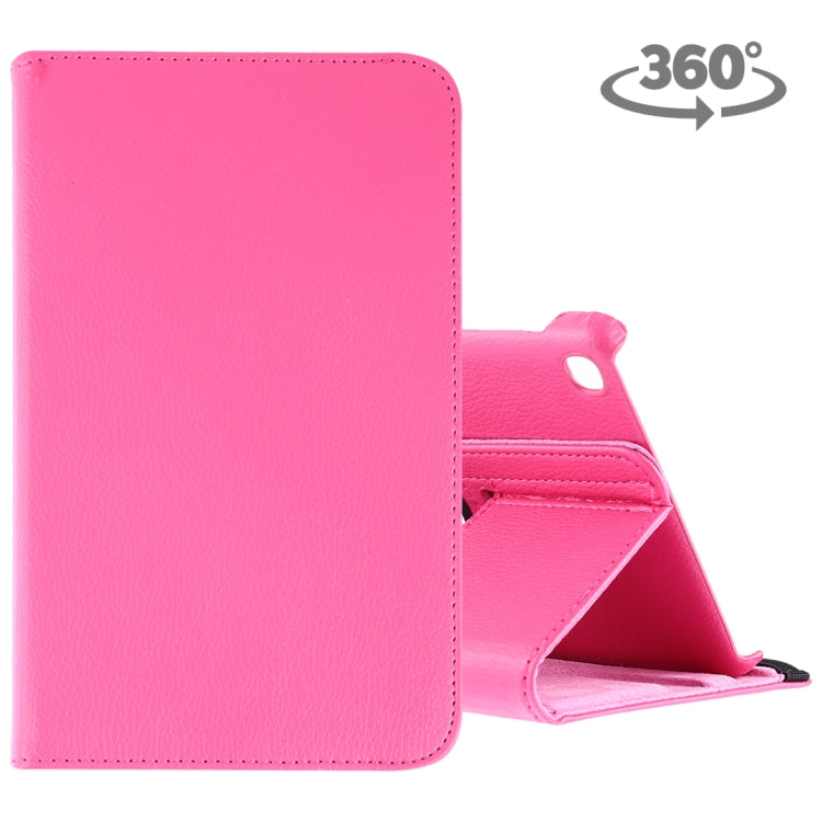 Litchi Texture Horizontal Flip 360 Degrees Rotation Leather Case for Galaxy Tab A 8 (2019) / P200 / P205, with Holder (Rose Red) - Tab A 8.0 & S Pen (2019) P200/P205 by buy2fix | Online Shopping UK | buy2fix