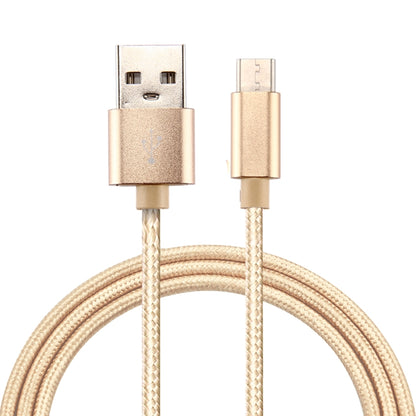 Knit Texture USB to USB-C / Type-C Data Sync Charging Cable, Cable Length: 3m, 3A Total Output, 2A Transfer Data(Gold) - USB-C & Type-C Cable by buy2fix | Online Shopping UK | buy2fix